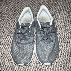 Grey Nike shoes